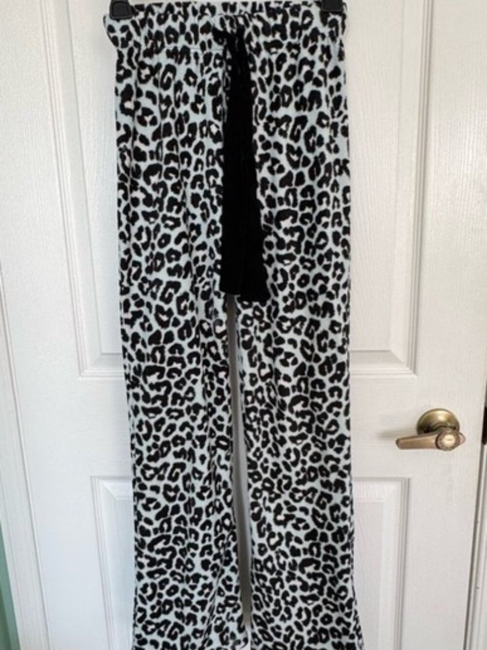 Ardene Leopard Print Lounge Pants Women's XS Drawstring Pajama Cozy Y2K